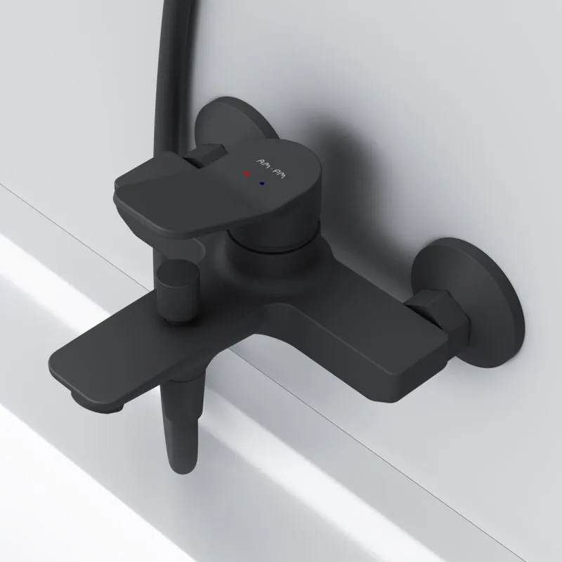 Смеситель для ванны с душем AM.PM X-Joy F85A10022, черный Sancos — официальный сайт