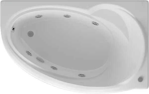 Акриловая ванна AQUATEK Бетта BET170-0000011 R 170x95 см, угловая, правая, пристенная, с гидромассаж
