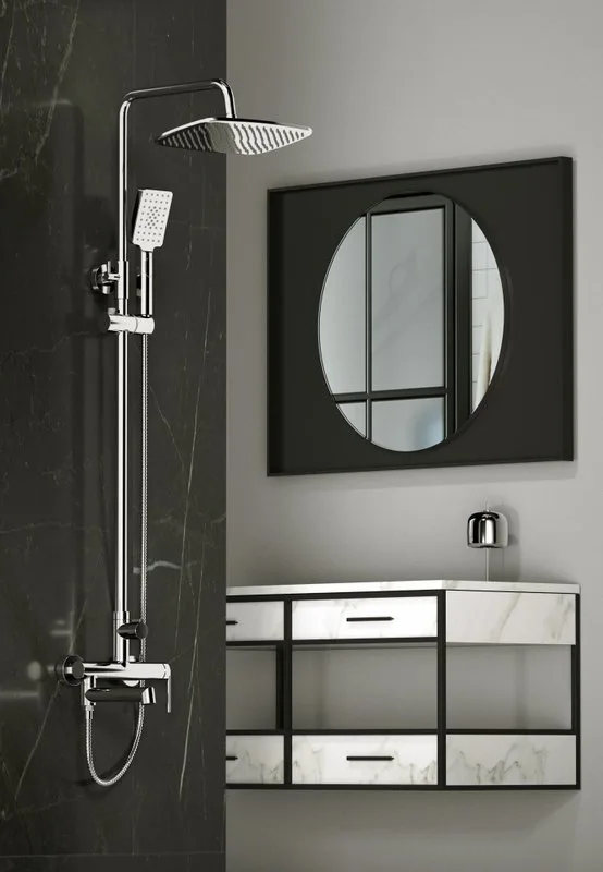 Душевая стойка BelBagno Acqua ACQUA-VSCM-CRM, хром Sancos — официальный сайт
