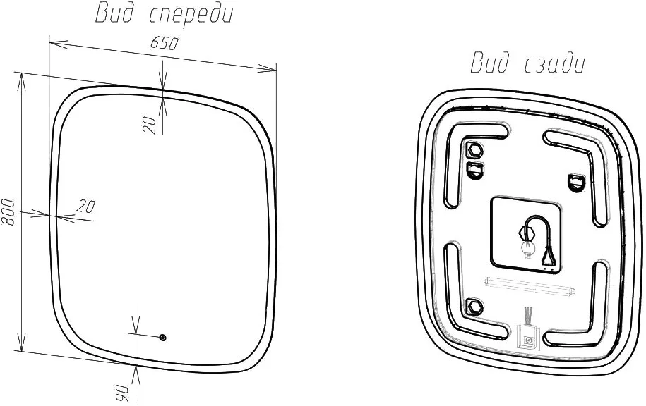 Зеркало Art&Max Forli 65х80 65х80 Sancos — официальный сайт