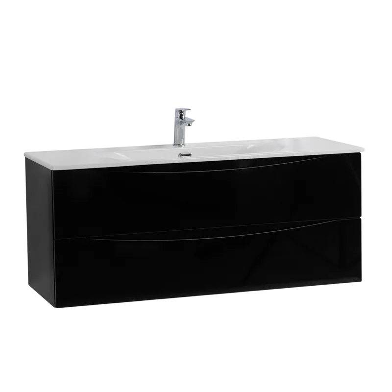 Тумба под раковину без столешницы BelBagno Marino-cer-n 120 подвесная, nero lucido Sancos — официальный сайт