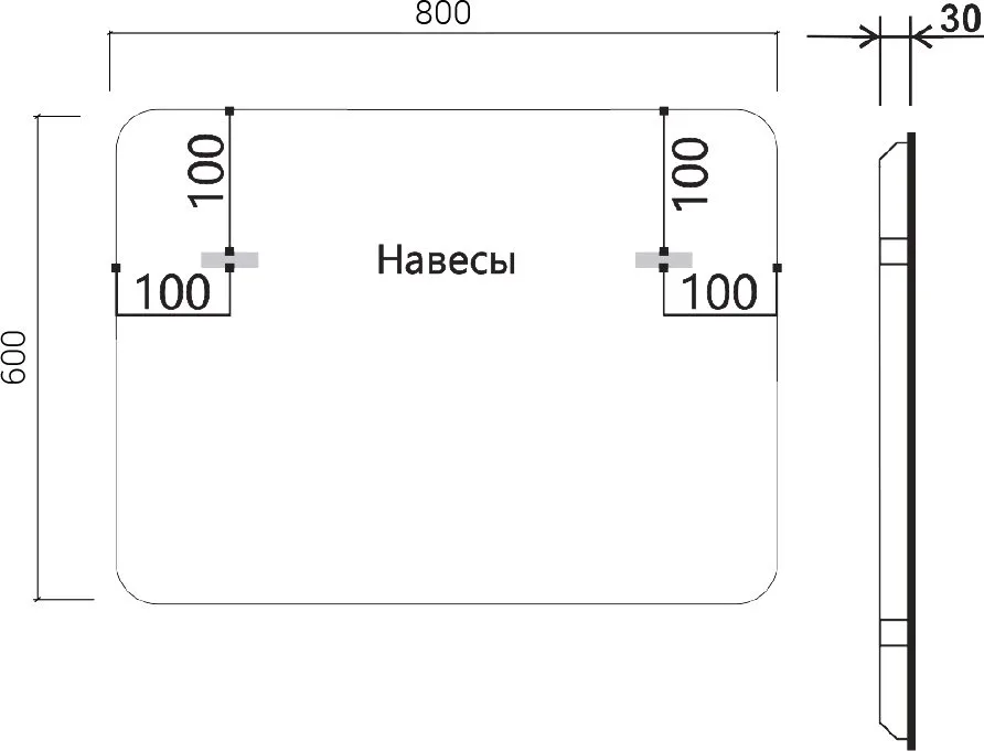 Зеркало Vincea VLM-3VC800B-2 90х70 с подсветкой и антизапотевателем Sancos — официальный сайт