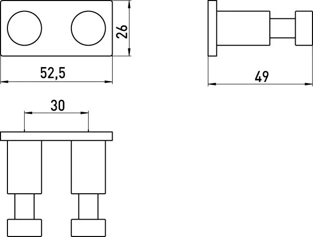 Крючок Emco System 2 3574 001 00 на пластине Sancos — официальный сайт