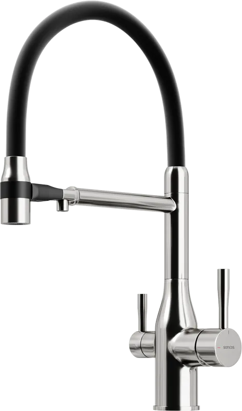 Смеситель для кухни Sancos Garda SC4009BN с гибким изливом, брашированный никель Sancos — официальный сайт