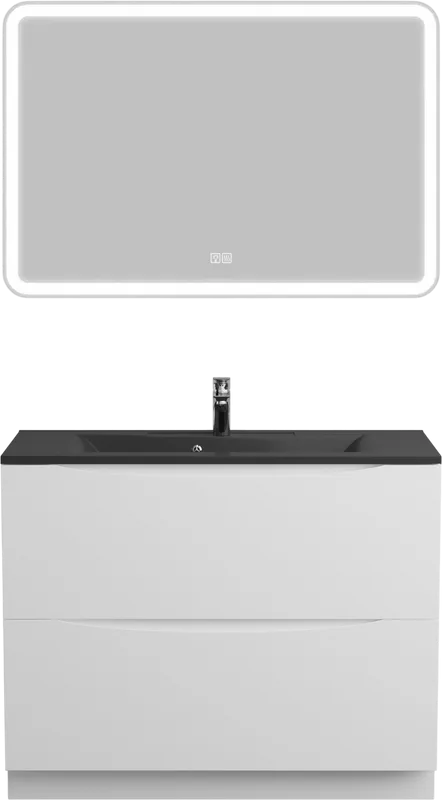 Тумба под раковину без столешницы BelBagno Marino 100 bianco lucido, напольная Sancos — официальный сайт