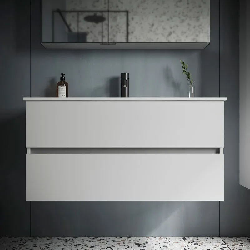 Тумба с раковиной Sancos Urban 100 см белый глянец Sancos — официальный сайт