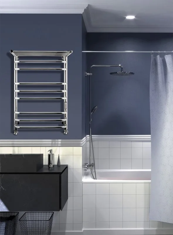 Полотенцесушитель электрический Indigo Brace LCBLE70-40PRt серебристый Sancos — официальный сайт