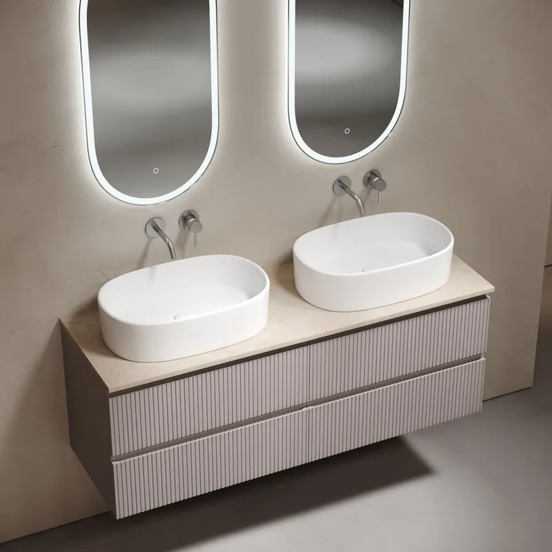 Тумба с раковиной Sancos Snob T 140 doha soft, столешница бежевая TT140A2, раковина CN6075 Sancos — официальный сайт