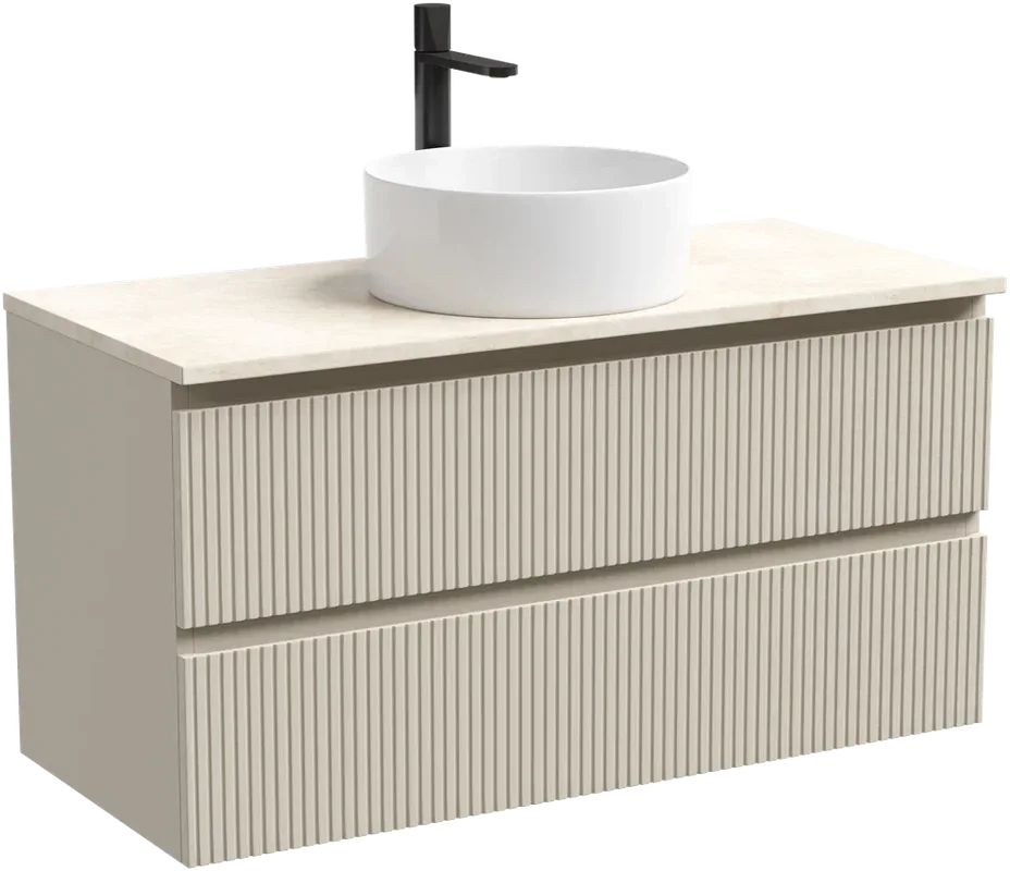 Тумба с раковиной Sancos Snob T 100 см, beige soft, столешница бежевая, раковина CN6032 Sancos — официальный сайт