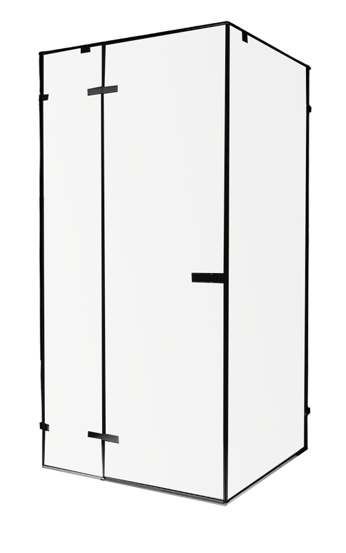 Душевой уголок RGW Stilvoll SV-030-B 100х100 профиль черный, стекло прозрачное Sancos — официальный сайт