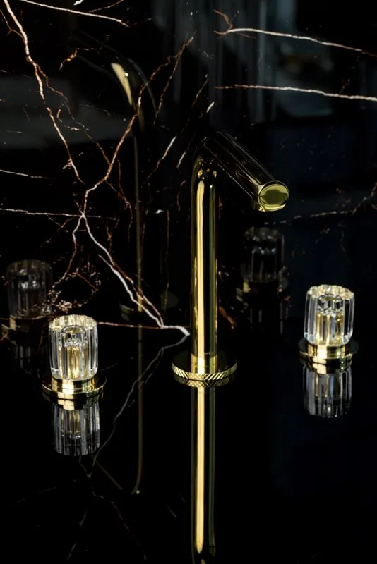 Смеситель для раковины Boheme Elegante 152-G-EL золото Sancos — официальный сайт