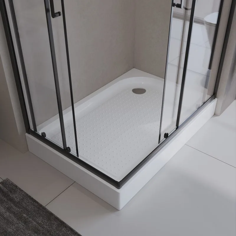 Поддон для душа BelBagno Tray 100х80 L с сифоном Sancos — официальный сайт