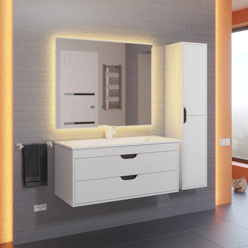 Мебельная раковина Uperwood Modul 100 белая Sancos — официальный сайт