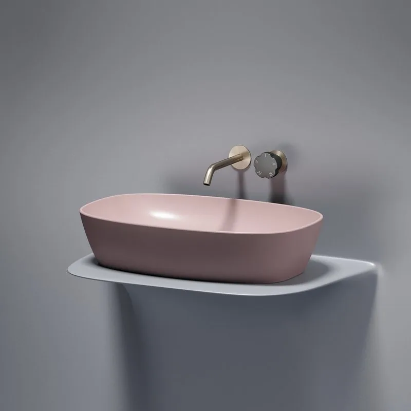 Накладная раковина Ceramicanova Element CN6049MP розовая матовая Sancos — официальный сайт