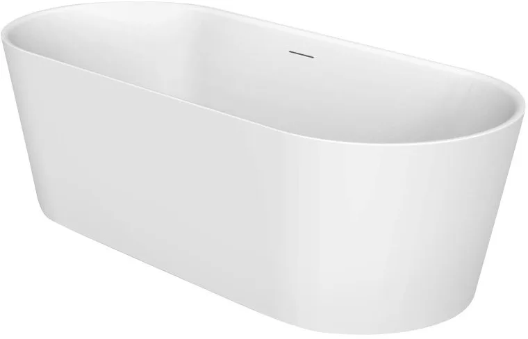 Акриловая ванна BelBagno BB417-1900-800 190x80 см, отдельностоящая, белая, овальная Sancos — официальный сайт