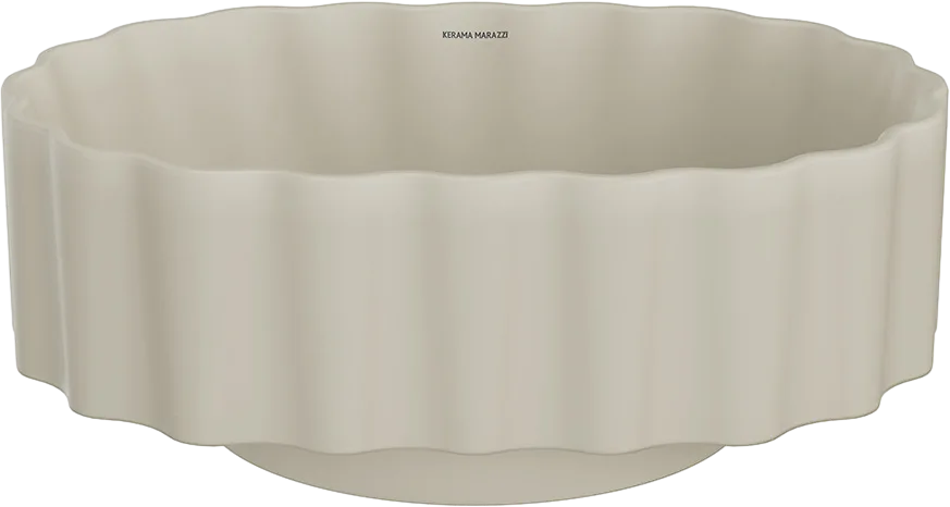 Накладная раковина KERAMA MARAZZI Conchiglia 50 песочная матовая Sancos — официальный сайт