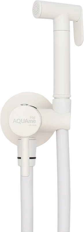 Гигиенический душ AQUAme AQM6020MW со смесителем, С ВНУТРЕННЕЙ ЧАСТЬЮ, matt white Sancos — официальный сайт