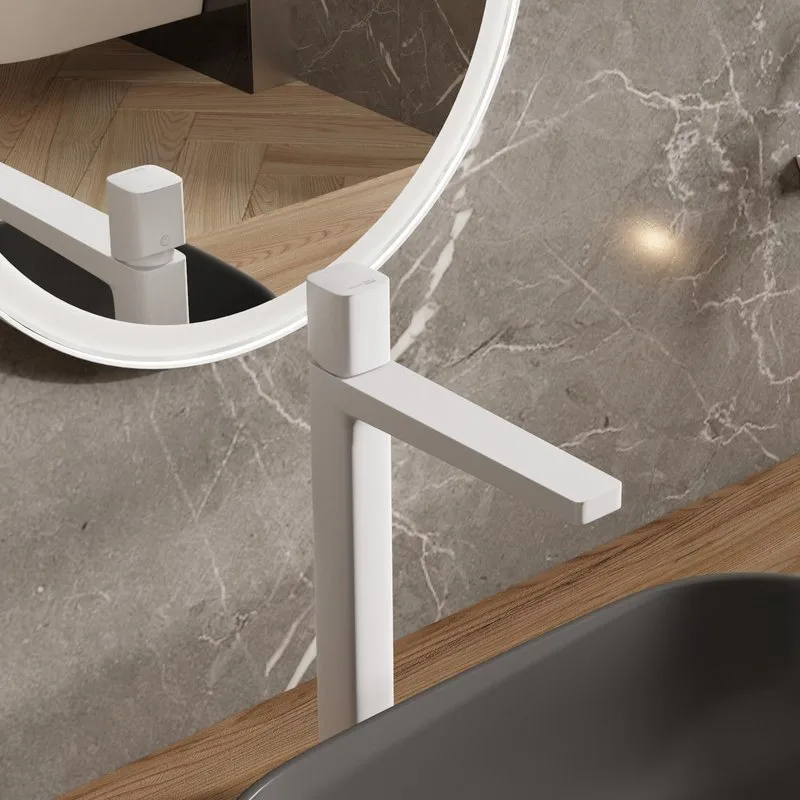 Смеситель для раковины Wasserkraft Saale 9503H белый soft-touch Sancos — официальный сайт