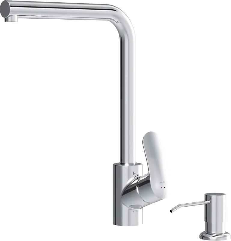 Смеситель для кухни AM.PM Like F8005D00 хром, с дозатором Sancos — официальный сайт