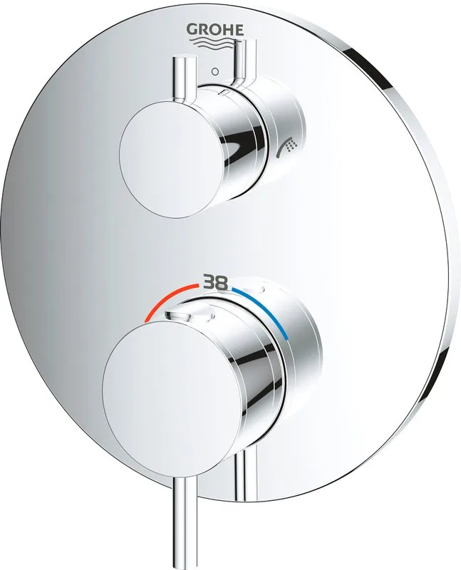 Термостатический смеситель встраиваемый Grohe Atrio 24138003 для ванны с душем, хром Sancos — официальный сайт