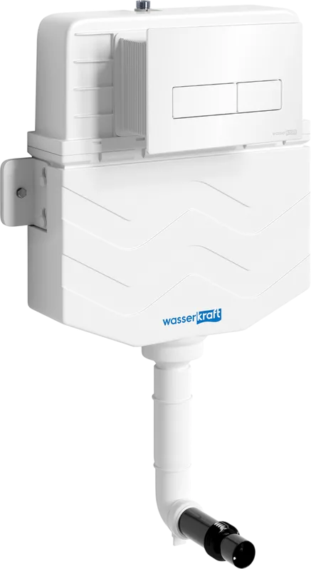 Смывной бачок скрытого монтажа Wasserkraft Aller 10TLT.031.ME.WH03, с кнопкой смыва белой Sancos — официальный сайт