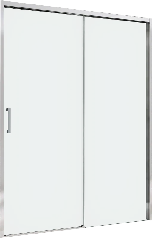 Душевая дверь в нишу Abber Komfort AG93140 140 см, профиль хром, стекло прозрачное Sancos — официальный сайт
