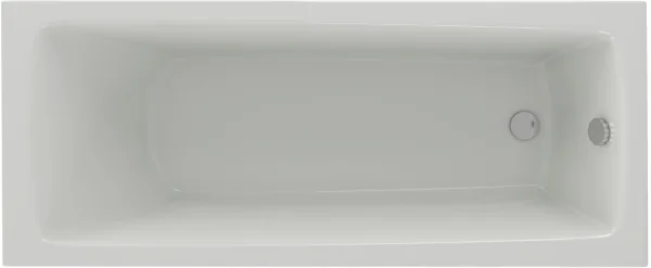 Акриловая ванна AQUATEK Либра New LIB150N-0000008 150x70 см, левая, пристенная, белая, с каркасом