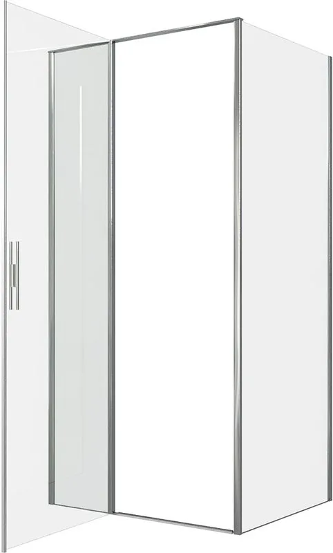 Душевой уголок Allen Brau Priority 100x80, профиль хром, стекло прозрачное Sancos — официальный сайт