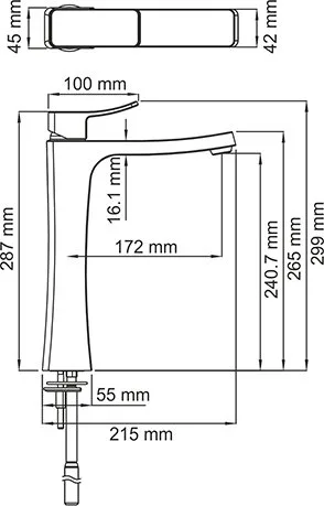 Смеситель для раковины Wasserkraft Aller 1063H Sancos — официальный сайт