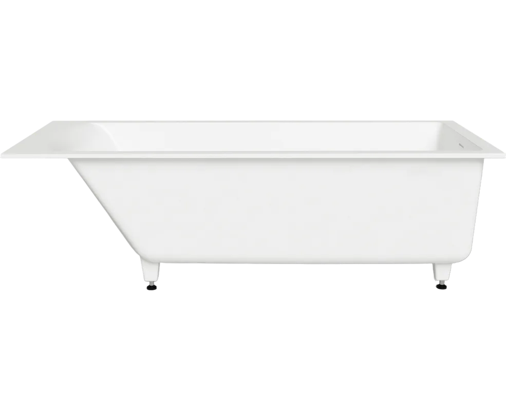 Ванна из искусственного камня Salini Cascata Kit S-Sense 180x80 см, встраиваемая, белая, на ножках,  Sancos — официальный сайт