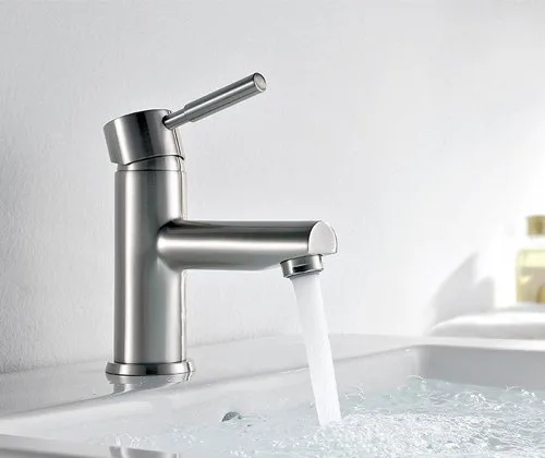 Смеситель для раковины Wasserkraft Wern 4203 матовый хром Sancos — официальный сайт