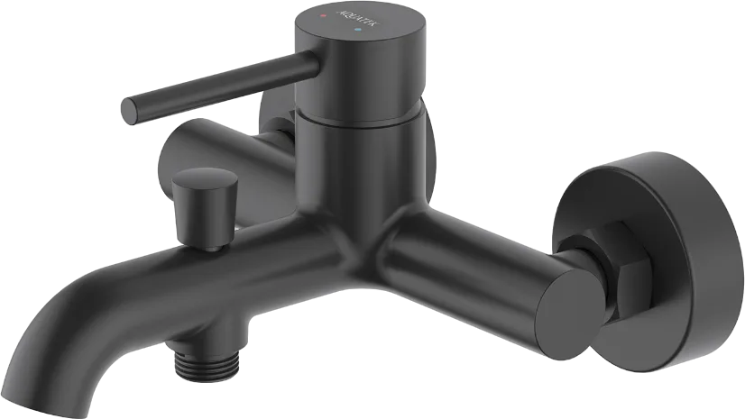Смеситель для ванны с душем AQUATEK Европа AQ1340MB, матовый черный Sancos — официальный сайт
