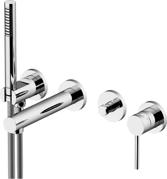 Встраиваемый смеситель Gattoni Circle One 9005/90C0 С ВНУТРЕННЕЙ ЧАСТЬЮ, хром Sancos — Оригинал