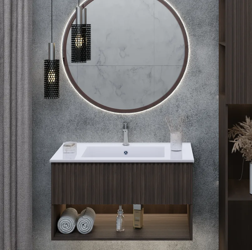 Мебельная раковина Uperwood Parma Premium 85 белая глянцевая Sancos — официальный сайт