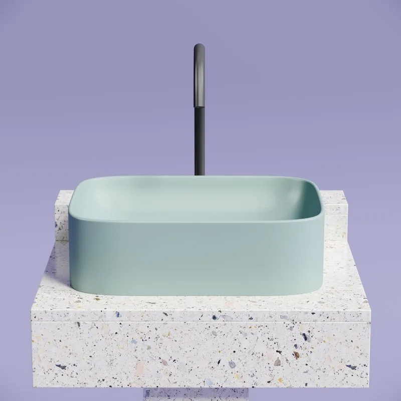 Накладная раковина Ceramicanova Element CN6052MLG зеленая матовая Sancos — официальный сайт