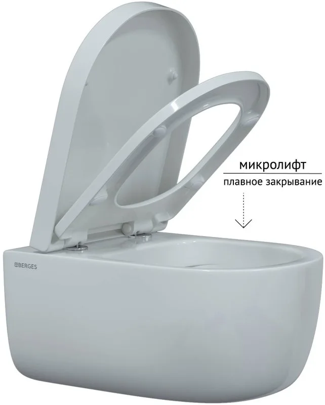 Унитаз подвесной Berges Ego XL Rimless 082124 Sancos — официальный сайт