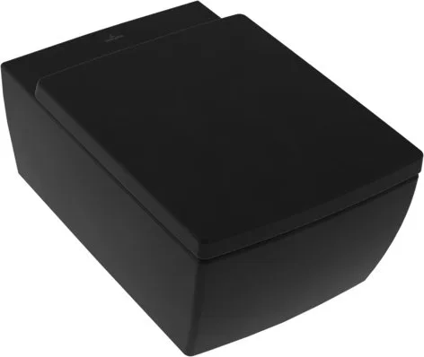 Чаша для унитаза подвесного Villeroy & Boch Memento 2.0 4633R0S5 ebony, ceramicplus Sancos — Оригинал