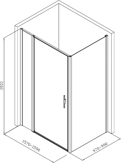 Душевой уголок Allen Brau Priority 160x100, профиль черный браш, стекло прозрачное Sancos — официальный сайт
