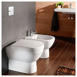 Крышка-сиденье Villeroy & Boch Subway 9M55 S101 с микролифтом, петли хром Sancos — официальный сайт