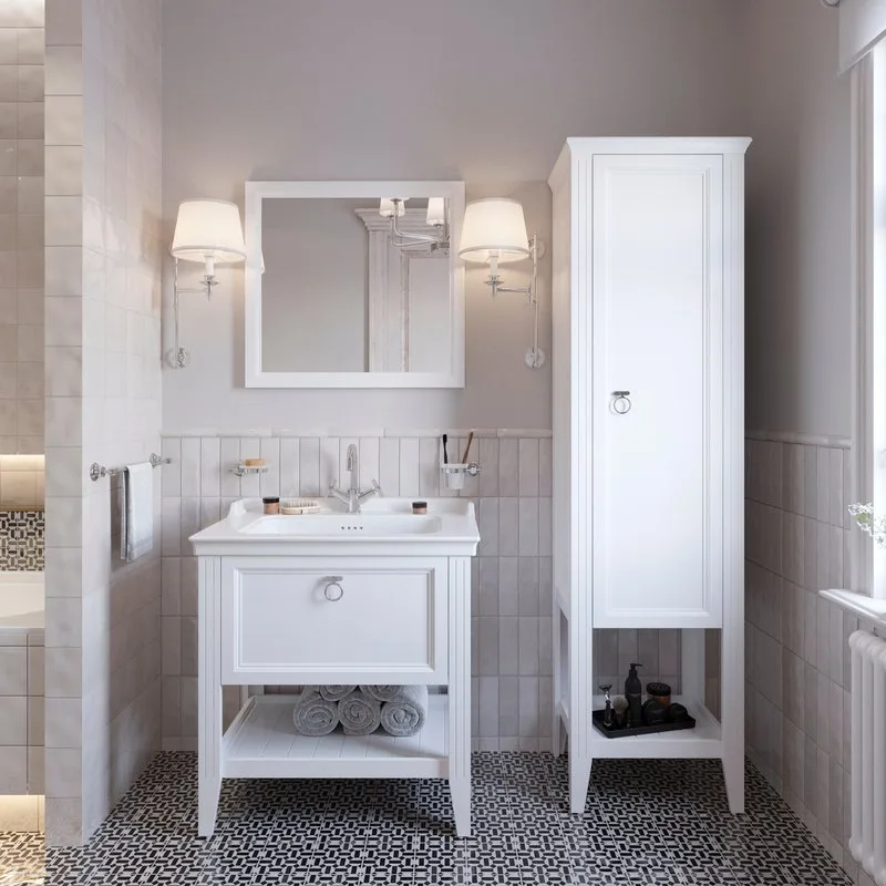 Зеркало VitrA Valarte 80 матовое белое Sancos — официальный сайт