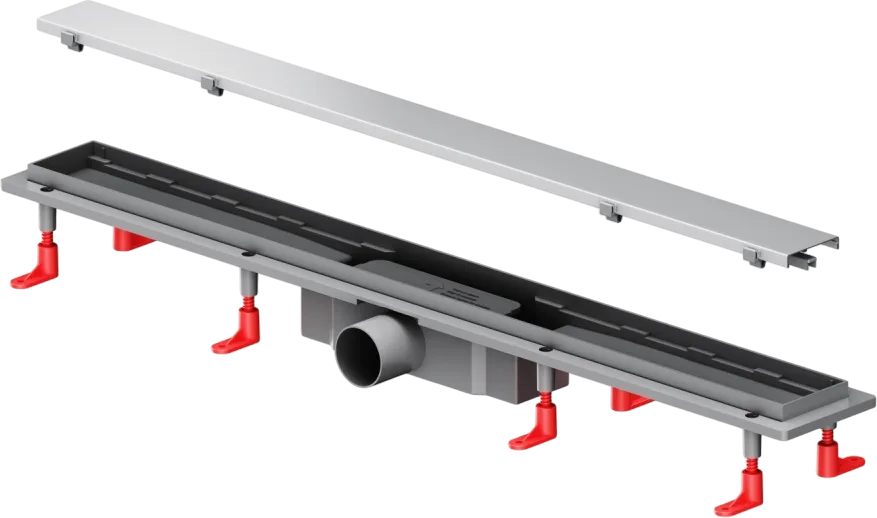 Душевой трап (лоток) AM.PM PrimeFlow Tile 80 см, сталь матовая Sancos — официальный сайт