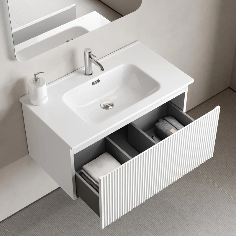 Тумба под раковину Sancos Snob R 1.0 80 подвесная Bianco (белый), SNR1.080W Sancos — официальный сайт