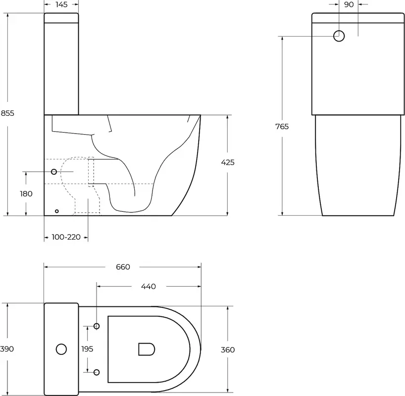Чаша для унитаза-компакта BelBagno Sfera-R BB2141CPR/SC Sancos — официальный сайт