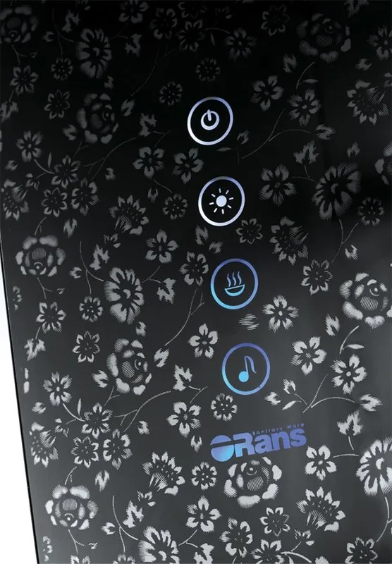 Душевая кабина Orans SR-89102RS, черная, с хамамом и сиденьем Sancos — официальный сайт