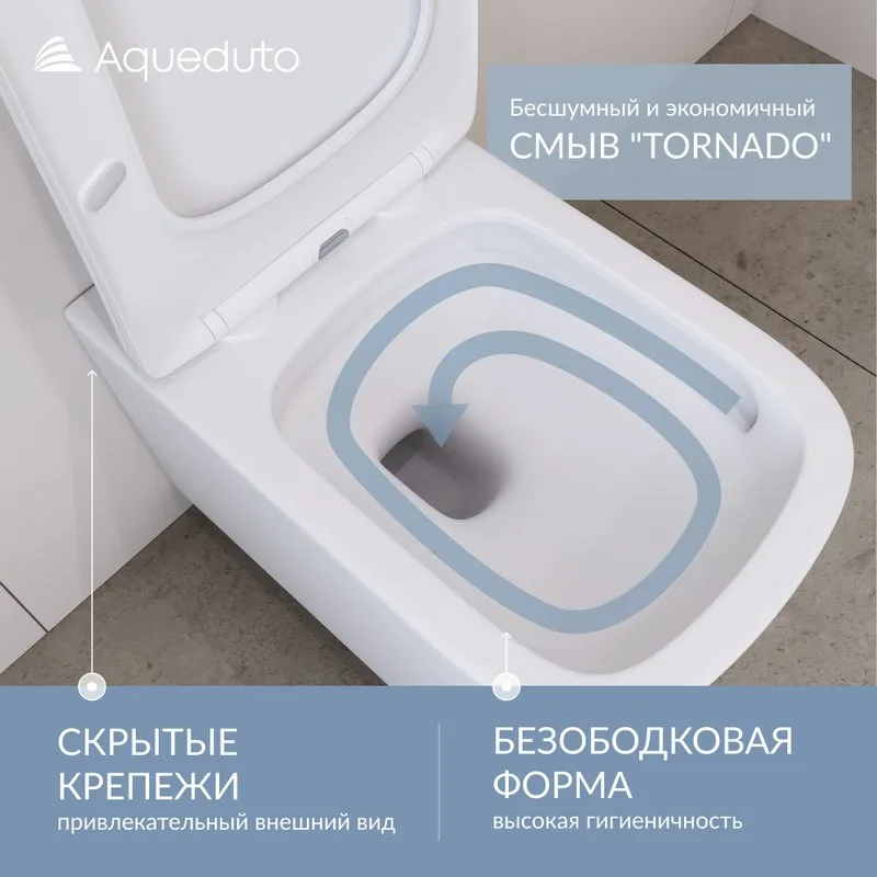 Унитаз подвесной Aqueduto Macio Plus MACТ0220 Sancos — официальный сайт