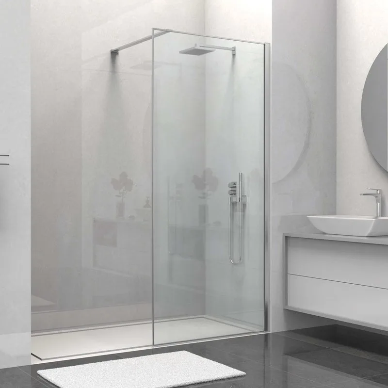 Душевая перегородка Walk-In VSW-1HS100CL, 1000*2000, хром, стекло прозрачное Sancos — официальный сайт