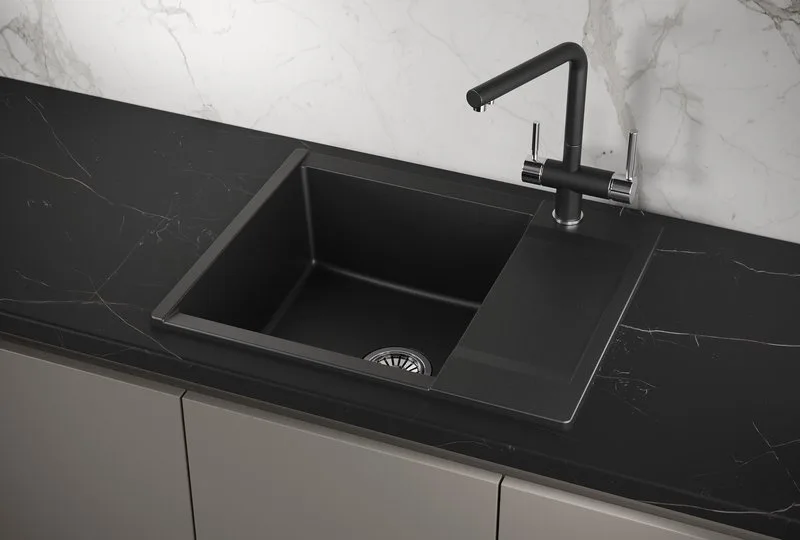 Мойка кухонная Granula Estetica 6202, черный Sancos — официальный сайт