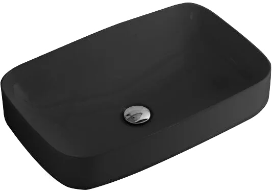 Раковина Kerasan Tribeca 514331 60x38 см, черная матовая Sancos — официальный сайт