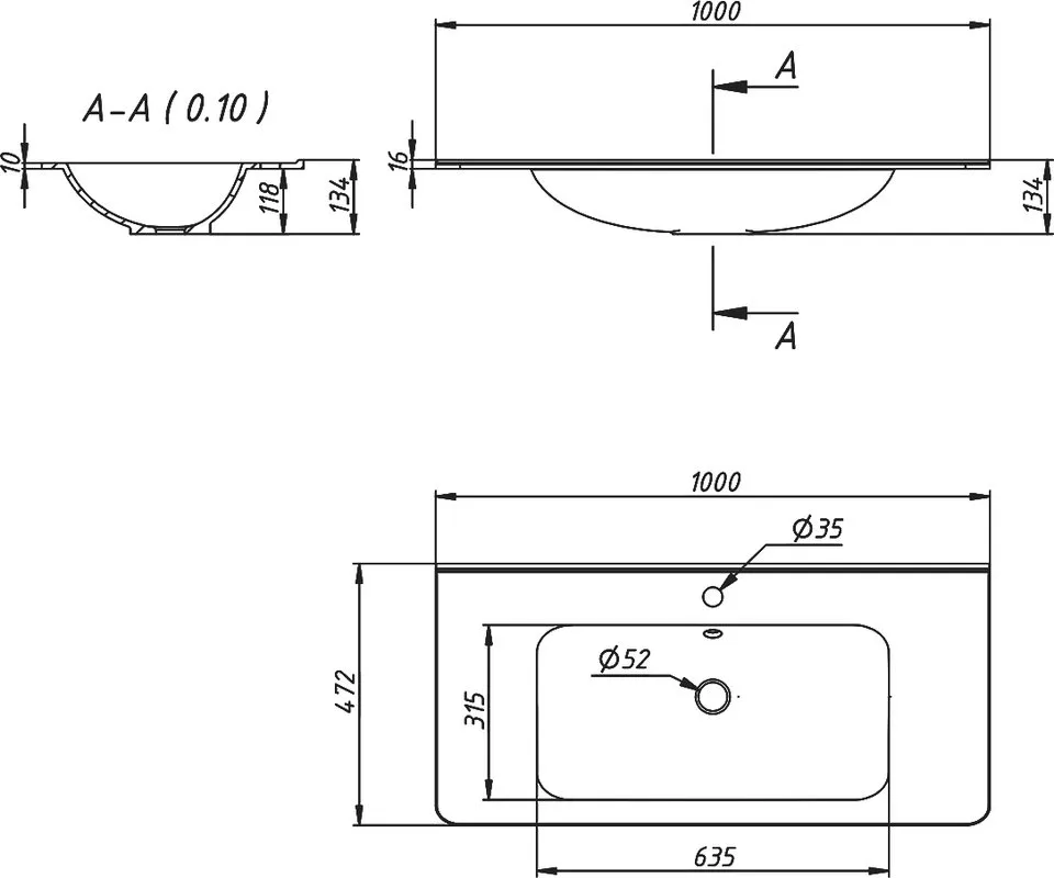 Мебельная раковина Vincea VCB-2VP100W 100 см Sancos — официальный сайт