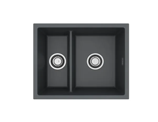 Мойка ALVEUS OMNI 50 GRANITAL DEEP BLACK-G90 550x450x198 с сифоном